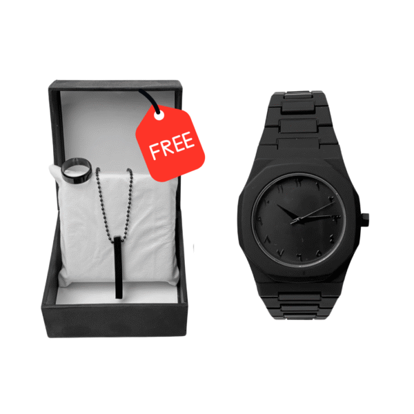 Black Arabic Aura Watch